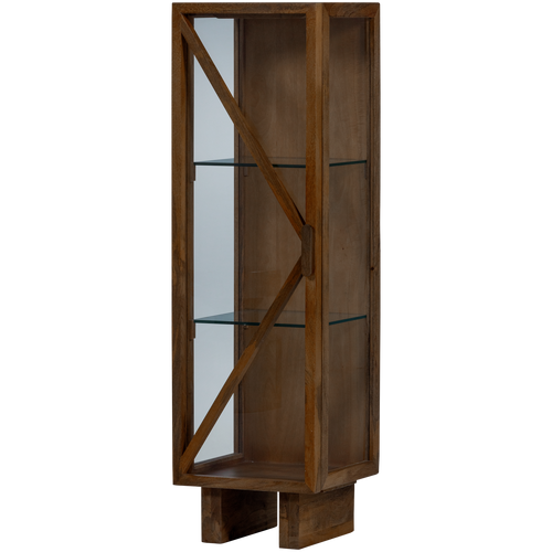 WOOOD kast 1-deurs Kella - Mango Hout - Bruin - 137x40x39 - vtwonen shop