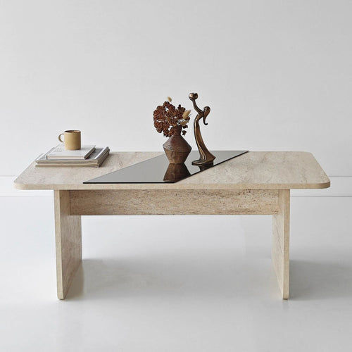 Calicosy - SOLEA Salontafel - Naturel - 100x60x40 cm