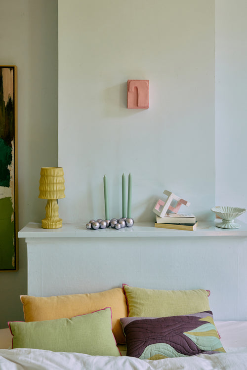 HKLIVING tafellamp Ceramic – ochre