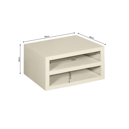 Starfurn  salontafel Brussel - beige - 80x80x40cm - vtwonen shop