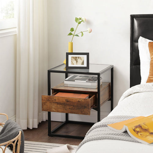 Furnilux Bijzettafel Drift - Glas - 43x43x54 cm - vtwonen shop