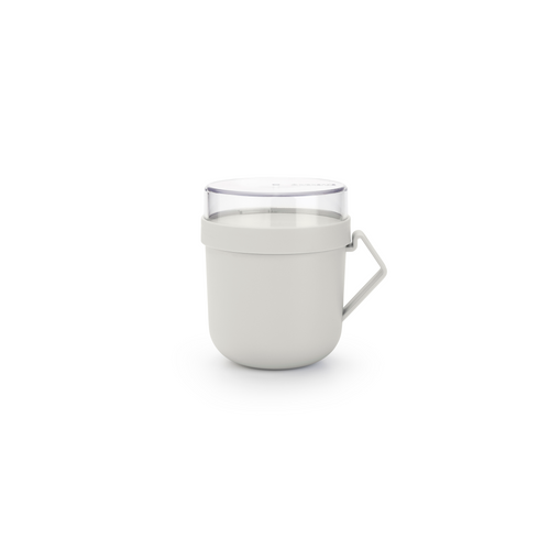 Brabantia Make & Take Soepbeker, 0,6L, kunststof - Light Grey
