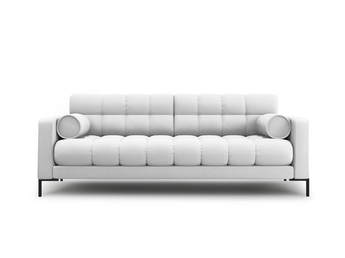Cosmopolitan Design Bank Bali 3-zits, structurele stof, lichtgrijs - 96x177x75cm