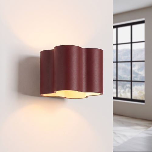 Sollux Lighting Wandlamp OVIO bordeaux G9 - 12x14,5x10cm