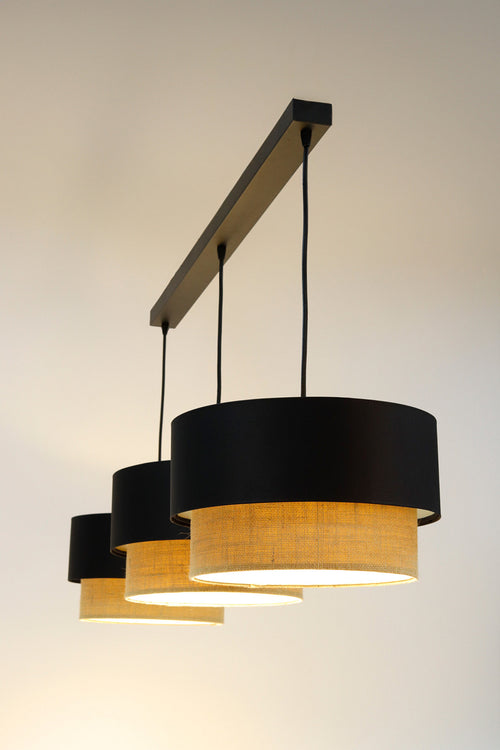 bpskoncept hanglamp Light Line - jute & zwart