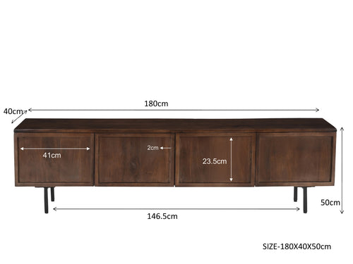 Livingfurn tv-meubel Elan - 180cm - mangohout