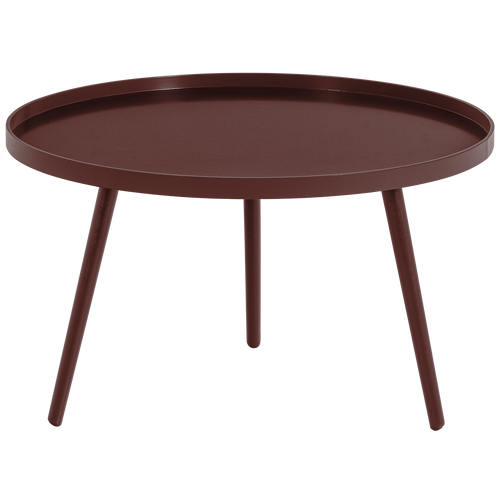 WOOOD bijzettafel xl 39xø78 cm Mesa - Hout - Bordeauxrood - 39x78x78