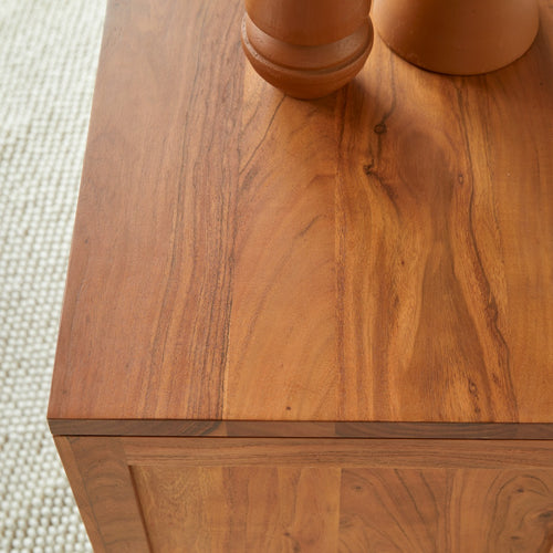 Tikamoon Massief acacia tv-meubel 180 cm - Donkerbruin - vtwonen shop