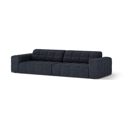 Cosmopolitan Design - Bank Chicago 4-zits, chenille marineblauw - 102x252x78cm