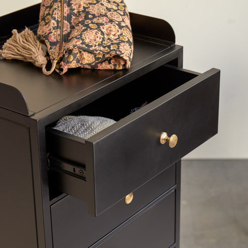 Tikamoon Metalen kindercommode - Zwart - vtwonen shop