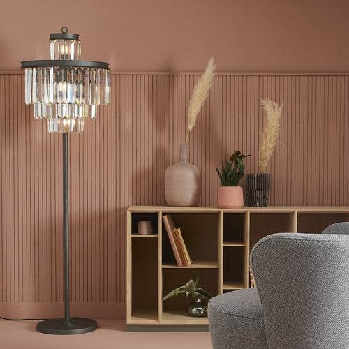 Signature - FULGURANT Vloerlamp - Grijs - 52x52x170 cm