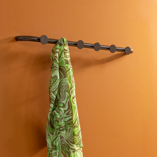 Spinder Design kapstok Retro 6 Kapstok - Chocolate Brown - 6 haken - vtwonen shop