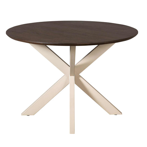 StarFurn Eettafel Madison - Deens Ovaal Bruin/Zand - 110x110x76cm