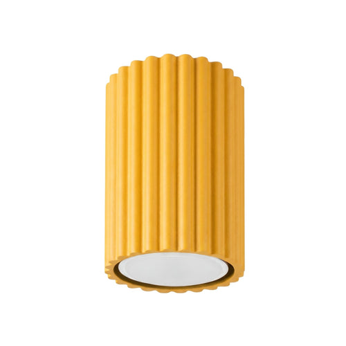 Sollux Lighting Plafondlamp KARBON 10 geel - 6,5x6,5x10cm
