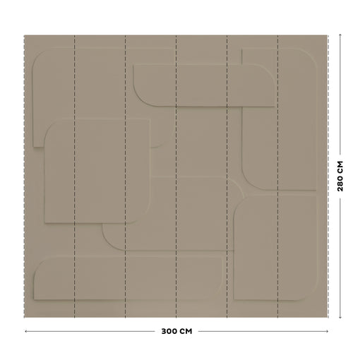 vtwonen Fotobehang - soft 3D warm grey