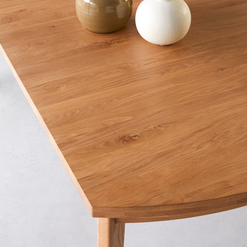 Tikamoon Massief eiken uitschuifbare tafel voor 6/12 personen - Naturel - vtwonen shop