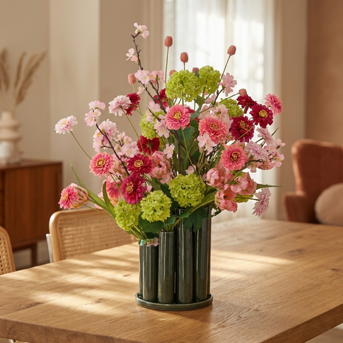 Maxifleur Kunstboeket Joyce Lagos 65 cm in Twisted Tubevaas