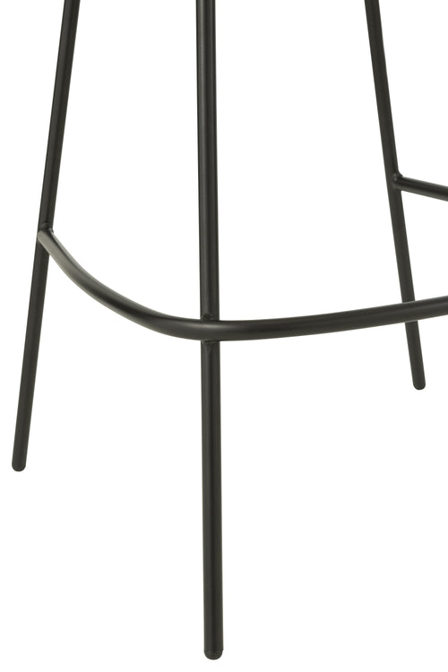 J-Line barstoel - ijzer - beige/zwart