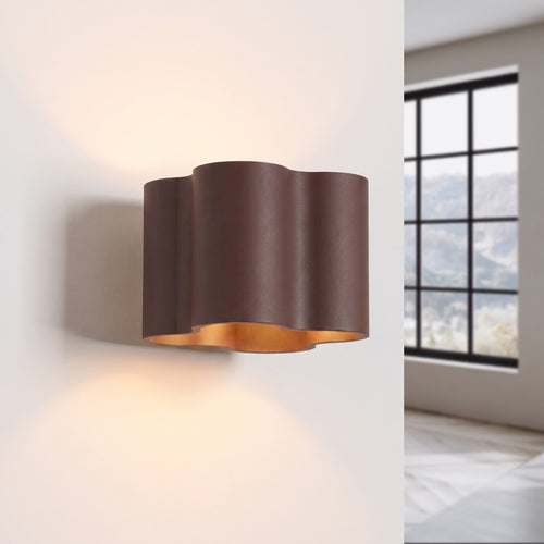 Sollux Lighting Wandlamp OVIO bruin G9 - 12x14,5x10cm