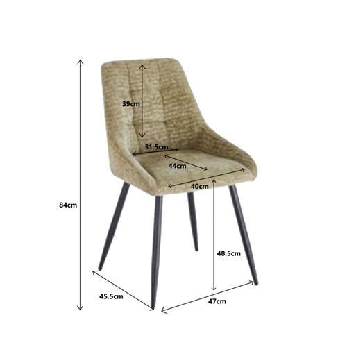 Kare Design Stoel Ruby groen