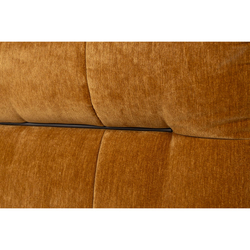 Dutchbone Hodge Bank met Chaise Longue Rechts Okergeel