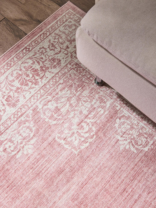 benuta wasbaar vloerkleed Laury - roze - 200x300 cm
