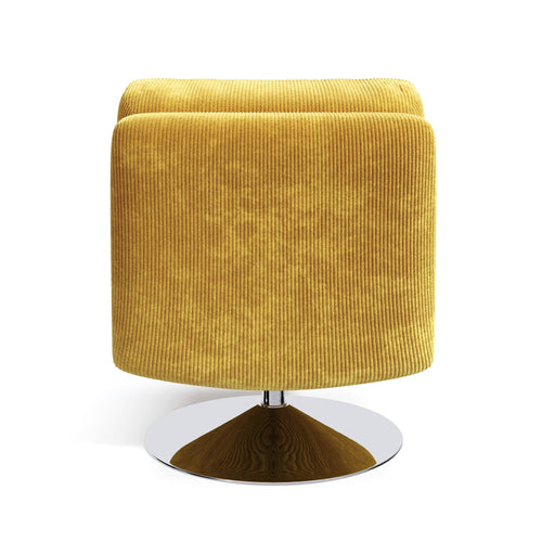 Sia Home - Fauteuil TIMELESS - Corduroy - Geel - 60.12cm