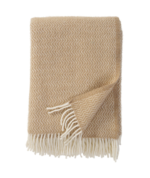 Klippan 100% wollen deken - Sorbet zand - 130x200cm - vtwonen shop