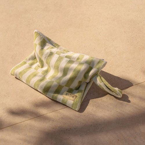 Walra - Strandlaken Salty Square - 100x180 cm - Groen