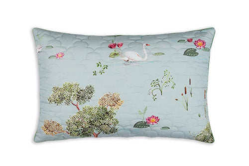 Pip Studio decoratiekussen Little Swan Quilted - 45x70 cm - grijs - vtwonen shop