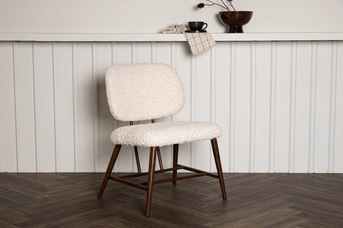 Rebellenclub fauteuil greve - beige/walnoot - vtwonen shop