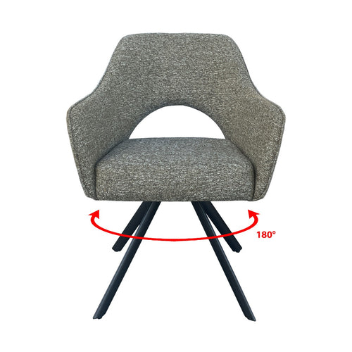 Livingfurn eetkamerstoel Helen Turtle - grijs - set van 2 - vtwonen shop