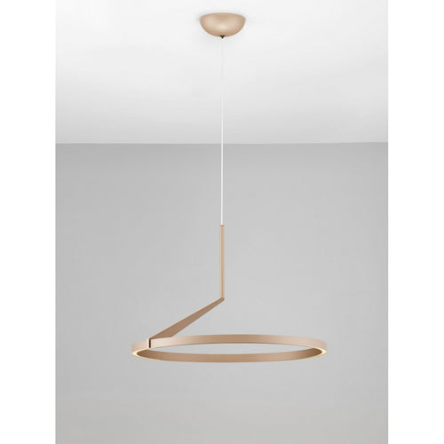 Nova Luce TILIA  Tilia Geïntegreerde LED Hanglamp Champagne Goud Triac Dimbaar LED 31W 1829lm 2700-3000-4000K CCT