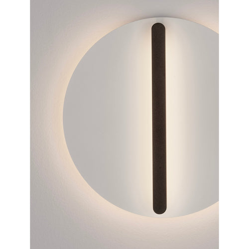 Nova Luce NALU Inbouw wandlamp zwart, wit, Triac dimbare LED 20W 1200lm 3000K 30 cm H:8,7 cm