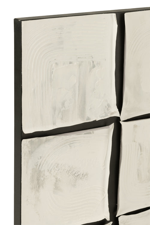 J-Line schilderij Vierkant - canvas - wit/zwart - vtwonen shop