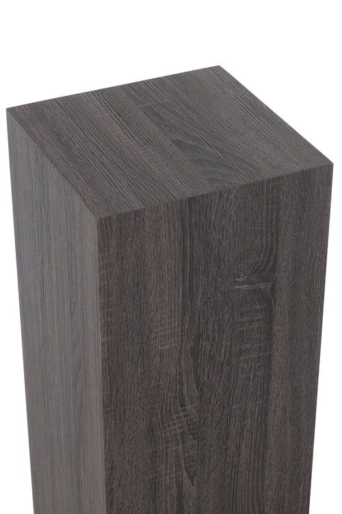 J-Line sokkel Rechthoekig - hout - grijs - large