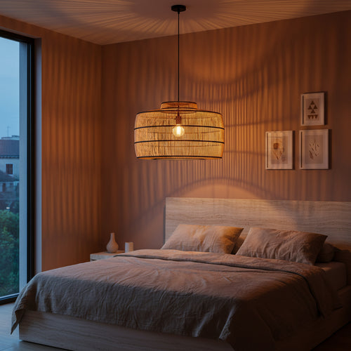 Raw Materials Stella rotan hanglamp - 61x61x36 cm