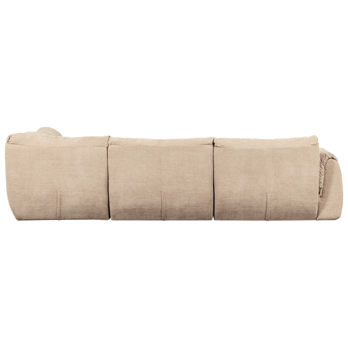 WOOOD hoekbank rechts Baggy - Geweven Chenille - Zand - 81x396x214 - vtwonen shop