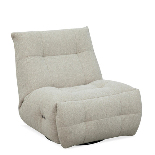 LABEL51 Fauteuil Relax & Recharge - Naturel Bouclé - Draaibaar