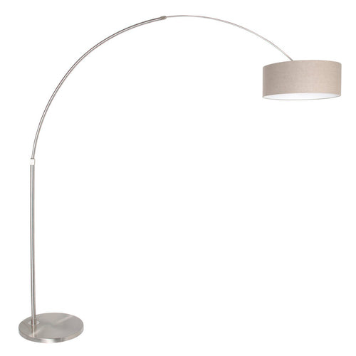 Steinhauer vloerlamp Sparkled - 1 lichts - 190x 230 cm - mat chroom grijs