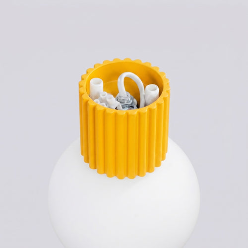 Sollux Lighting Wandlamp HALO geel IP44 - 12x17x12cm