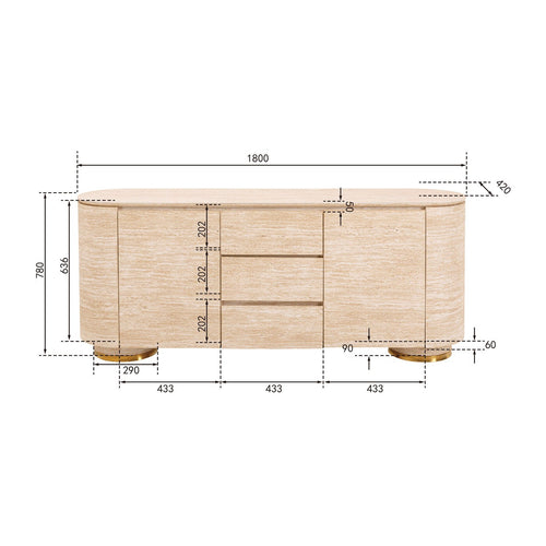 Kare Design Dressoir Linnea