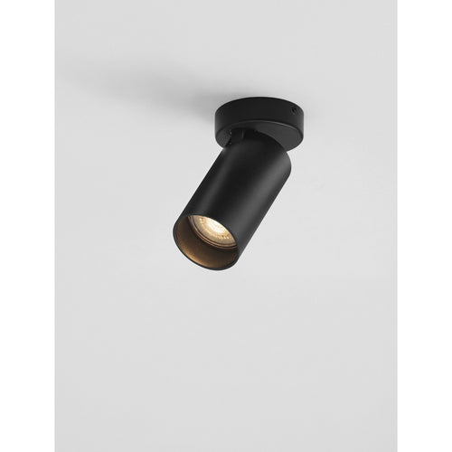 Nova Luce OSO Opbouwdownlight Zandzwart GU10 1x10W