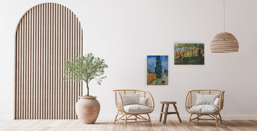 Canvas 60x40 Cipres en Sterren