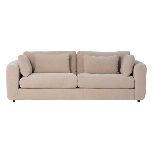 vtwonen 3-zits bank Chunky - Chenille - Zand - 82x240x108