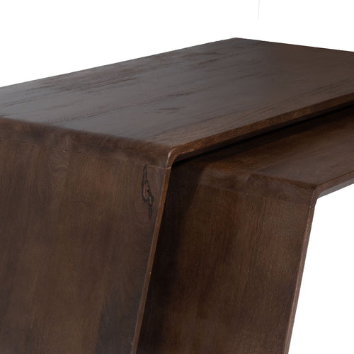 Giga Meubel Salontafel Amaya - Mangohout - 115cm - Set van 2