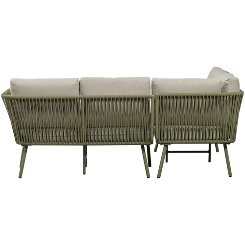 WOOOD loungeset Claunk - Metaal - Groen/Zand - 69x180x180 - vtwonen shop