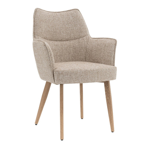 DÉJA Living Eetkamerstoel Zayn - Beige/Naturel - Zithoogte 47cm - Set van 2 - vtwonen shop