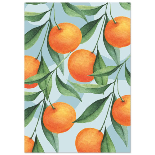 Artfulprints  Fruits - The orange tree   poster A4 21x29.7 cm - vtwonen shop