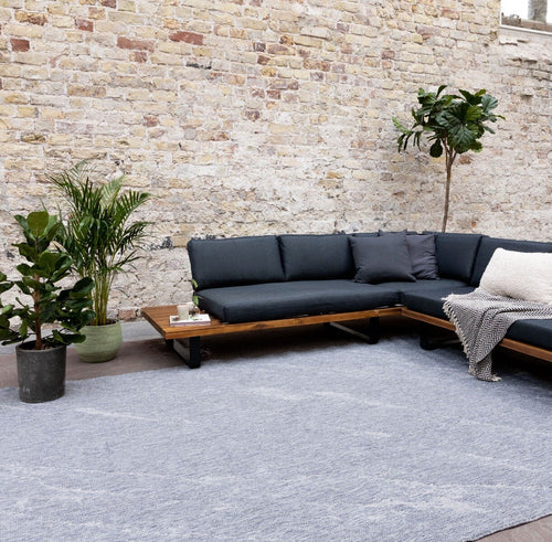 Buitenkleed Marble - Grijs/wit - dubbelzijdig - EVA Interior - 240 x 340 cm